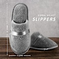 Miniatyrbild 5 av 5: 6 Par Tvättbara Återanvändbara Spa-tofflor Shoeless Hem Bulk Hotell