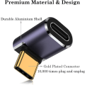 Miniatyrbild 5 av 5: USB-C 90 Graders Adapter (2-pack), USB-C Han till USB-C Hon