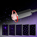 Miniatyrbilde 3 av 5: 2 stk USB Stjernelys Projektor, Automatisk Atmosfærisk Lys LED Ro
