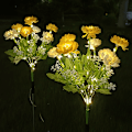 Miniatyrbild 4 av 5: ##/Solcellsdriven lila snölotuslykta utomhus simulerad lykta##/