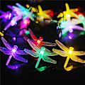 Miniatyrbilde 2 av 5: Solcelled Feelysslyng 50 LED Øyenstikker Utendørs Multifarget