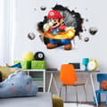 Dekoration 33 × 47cm 3D trasig vägg Mario barnrumsväggdekor