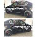 Miniatyrbillede 1 af 4: 2 stk. 210,5 cm Flamme Grafisk Kropssidesticker Flamme Motorsport St