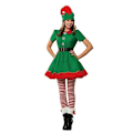 Miniatyrbild 5 av 5: ##/（160CM Kjol）Förälder-Barn Juldräkter Grön Jultomte##/