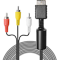 Miniatyrbillede 3 af 5: RCA Audio Video Kabel Spilkonsoll Tilbehør AV Kabel til PS1 PS