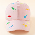 Pikkukuva 2 / 5: Vaaleanpunainen lasten aurinkolippis Dinosaur Baseball Cap kesä säädettävissä