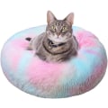 Miniatyrbillede 3 af 5: Katte- og Hunde seng Rund luksus kæledyrs Donut pude Vaskbar og varm