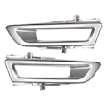 Miniatyrbillede 3 af 4: Lr061234 Lr061299 Bil Front Tågelygte Lampe Ramme Dækbeklædning Til L550 2015-2018 Sølv