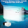 Miniatyrbild 5 av 6: ##/(Svart) Mini Bärbar Projektor, Mini Projektor, Videoprojektor##/