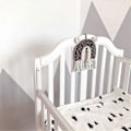 Miniatyrbillede 5 af 5: Makramé - Makramé Vægtæppe - Håndlavet - Søde Dyr - Børnefødselsdags Vægdekoration