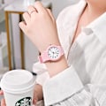 Miniatyrbild 2 av 5: ##/Rosa analog klocka för grundskoleelever##/