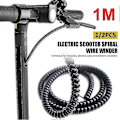 Miniatyrbillede 4 af 5: 6 stk. 1M E-cykel kabelrørsbeskyttelse Spiralvikling Kabeltrådsbeskytter Dækker rør til Scoote