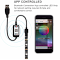 Miniatyrbillede 2 af 5: ##/Bluetooth Smart LED-bånd 3M 360 RGB 5050 SMD - med fjernbetjening##/