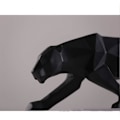 Miniatyrbillede 4 af 4: Hvid Sort Panther Skulptur Ornament Geometrisk Skulptur Harpiks