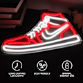 Pikkukuva 4 / 6: ##/Sneaker-neonkyltti Urheilukengät Neonkyltit Seinälle Himmennettävä LED##/