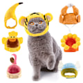 Miniatyrbilde 4 av 5: PET Solsikkehatt Hundefigur Katt Banan Hodeplagg Tiger Hodetelefon Teddy Kamputstyr