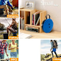 Miniatyrbilde 3 av 5: ##/Rød bærbar sammenleggbar krakk##/