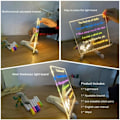 Miniatyrbilde 3 av 6: ##/150*150*3mm, Farge LED notatbrett, lysende karakter kunngjøringsbrett##/