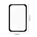Miniatyrbilde 5 av 5: 2 stk. Beskyttelsesfilm for klokke til Galaxy FIT 3 Klar Full Dekning Skjermbeskytter Anti-ripe TPU Myk Beskyttelse Eksplosjonssikker 3D Buet Sensitiv Berøring A