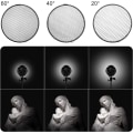 Miniatyrbillede 1 af 5: 18cm Standard Reflektor Blød Diffusor med 20/40/60 Grads Honning