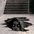 Miniatyrbild 1 av 5: ##/3D Halloween golv- och väggdekaler, avtagbara Halloween-spöken##/
