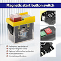 Miniatyrbillede 3 af 5: Kjd6 5E4 250V 6A Universal Sikkerhedsafbryder: Elektromagnetisk Vandtæt, Mod Strømafbrydelse Værktøjsafbryder, Startknap