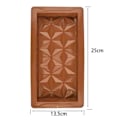 Miniatyrbillede 5 af 5: 1/2/3 stk. Silikone Chokoladeforme Dyb Varmebestandig Chokoladeforme til Dessertslikfremstilling Non-Stick Let Slip Fudge Trøfler Brownies Barer Mo 3pcs