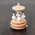 Miniatyrbillede 4 af 6: ##/Musikbøjle, roterende træbase, gave til piger##/