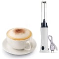 Miniatyrbilde 1 av 6: ##/Multifunksjonell melkeskummer omrøringsstang for melk, egg og kaffe - Oppladbar håndholdt elektrisk mikser##/