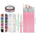 Miniatyrbild 2 av 6: ##/(Rosa) Nagelsmyckesdesign Tillbehör Nagelsmyckesborste Set##/