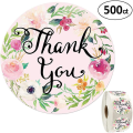 Miniatyrbillede 2 af 5: 3X500 stk. julemærker rulle?etiketter blomst tak tak bagning cookies dessert bryllup varer&