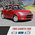 Miniatyrbilde 2 av 5: Forlykter for tåkelys foran, kompatibel med Suzuki Swift 2007-2010