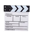 Miniatyrbilde 1 av 5: Hvit kinoklapp Hollywood Film scene klappbrett Dekor