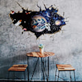Miniatyrbild 3 av 5: ##/3D Planet Galaxy Astronaut Väggdekaler, Avtagbara Universum Rymd##/