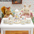 Miniatyrbillede 4 af 5: Miniatyr 1/12 Porcelæns Tesæt Dukkehuss Tilbehør