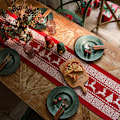 Miniatyrbillede 4 af 5: ##/Julebordløber dekoration, dug, 35*200cm, frynser##/