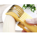 Miniatyrbild 2 av 5: ##/Stycke Rostfritt Stål Skinkpress Gul Köttpress för Matlagning Korv med Bred Termometer##/