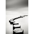 Miniatyrbillede 2 af 5: ##/Værelsesdekoration maleri - 30*40*3 - Sort og hvid sø,##/