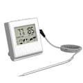 Miniatyrbilde 6 av 6: ##/1 stk Digitalt Kjøkkentermometer med Sonde Stor LCD-skjerm Timer og Forhåndsinnstilt Temperaturtermometer for Baking Grill og Kjøtt##/