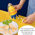 Miniatyrbild 4 av 5: Äggvispare Manuell Äggmixer Äggtillverkare Gulmixer Med Dragsko För Hårdkokta Ägg