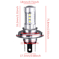 Miniatyrbild 5 av 5: ##/2 st H4 80W LED-lampor för bilbyte LED-strålkastare-set Supe##/