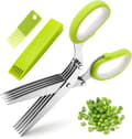 ##/Kökssax i rostfritt stål för örter, 5 blad, mångsidig##/