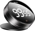 Kökstimer LED Digital Magnetisk Nedräkningstimer, 3 Justerbara Volymnivåer, Rotationskontroll