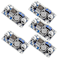 Miniatyrbilde 1 av 4: 5 stk. DC-DC Buck Converter Modul LM2596s Strømforsyning Utgang 1.25v-35v