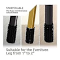 Miniatyrbild 4 av 5: 16-pack Stolsbensskydd Stickade Möbelstrumpor