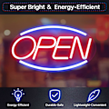 Miniatyrbild 4 av 5: 1 Stycke Neon LED Öppen Neon Bokstavskonst Väggskylt Öppen Ljus USB N