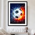 Målnings-DIY 5D Diamantmålningssatser Fotbolls-VM