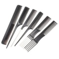 Miniatyrbillede 3 af 5: 2 stk. 10 Anti-statisk Sort Plastikkam til Salon Hårstyling