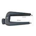 Miniatyrbillede 4 af 4: Sort Alloy Guitar Capo med Skrue-Tuning Knob til Akustisk og Elektrisk