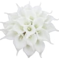Miniatyrbillede 2 af 5: 24 stk. Kunstige Latex Calla Liljer, Realistiske Enkeltstammede Blomster